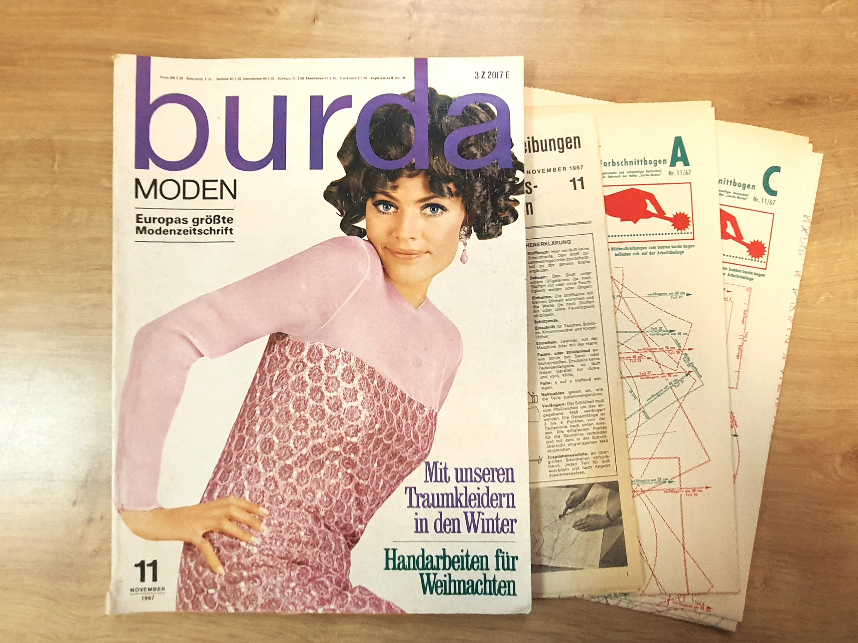 BURDA MODEN 1970年3冊セット 型紙付 ドイツ ジャンクジャーナル BURDA MODEN 1970年3月号 型紙付 ドイツ ジャンクジャーナル