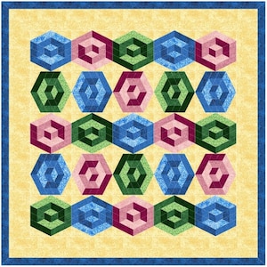 3D Quilt Block Pattern (PDF Pattern)
