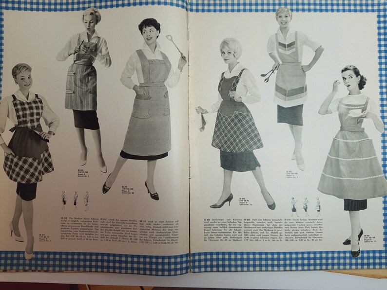 1959 Homewear, Workwear Sewing Patterns, Schwabe Der Neue Schnitt