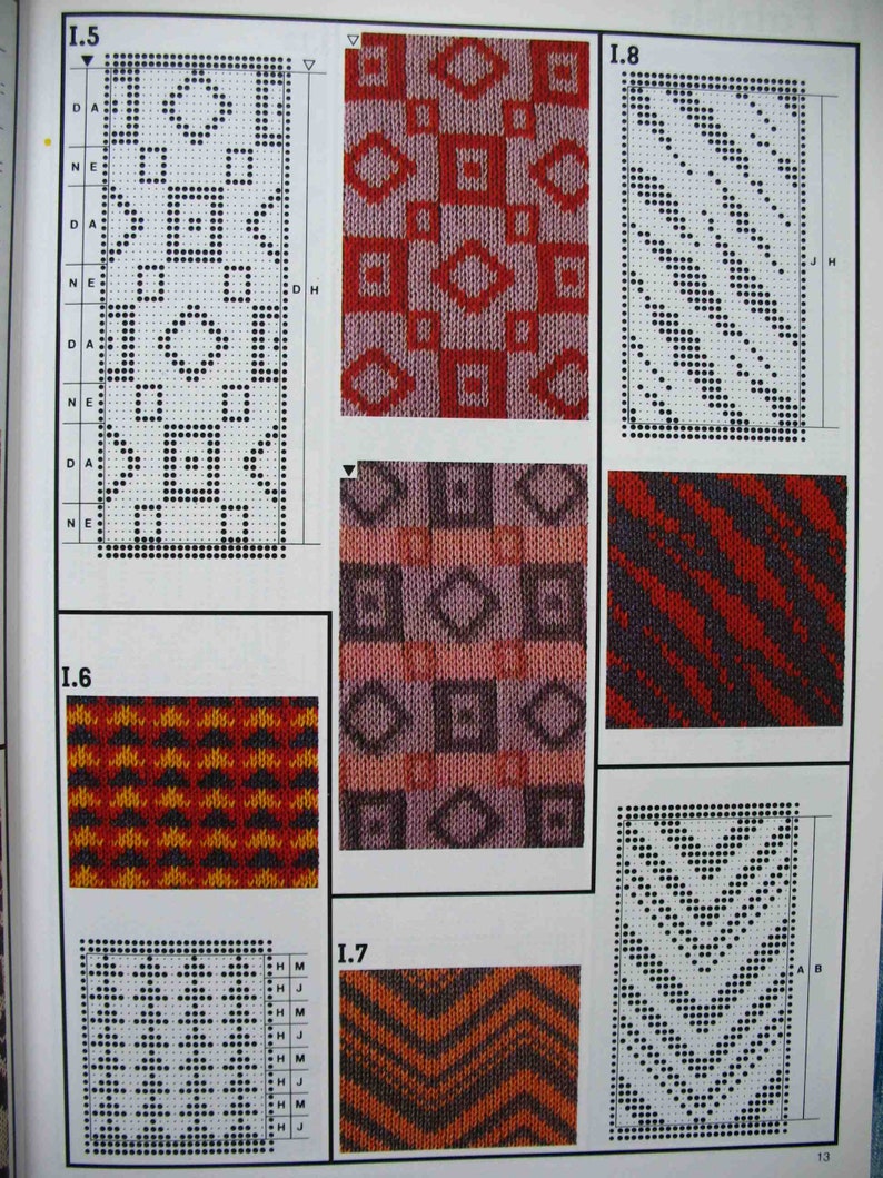 200+punch Cards, Machine Knitting Book, Punchcard Patterns , Ebook PDF ...