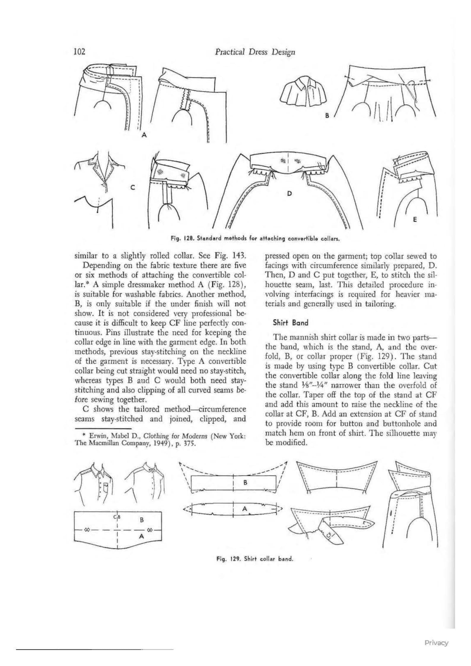 Vintage Illustrated Book of Draftings Sewing Patterns Etsy