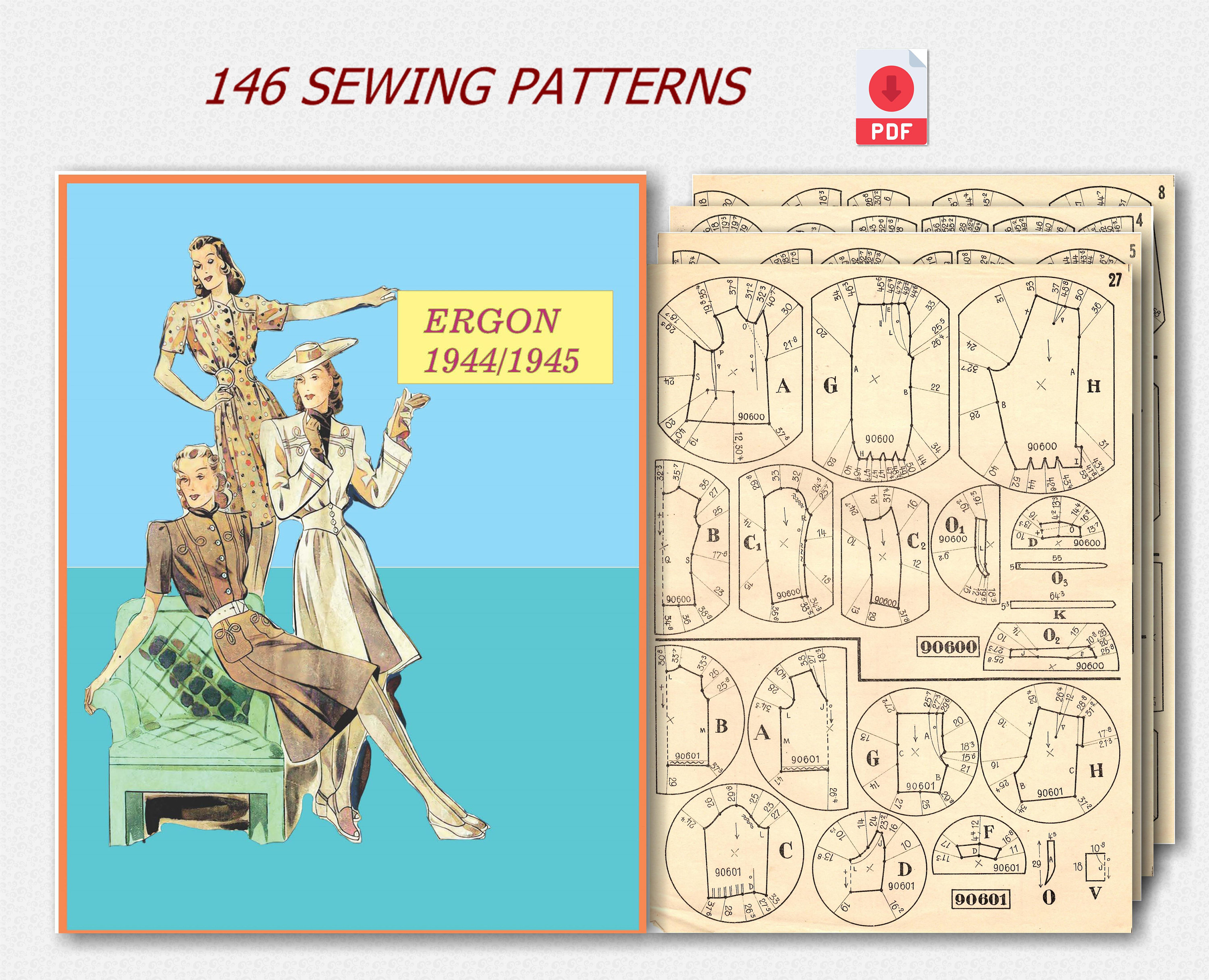 Patterns of Fashion Janet Arnold - Etsy