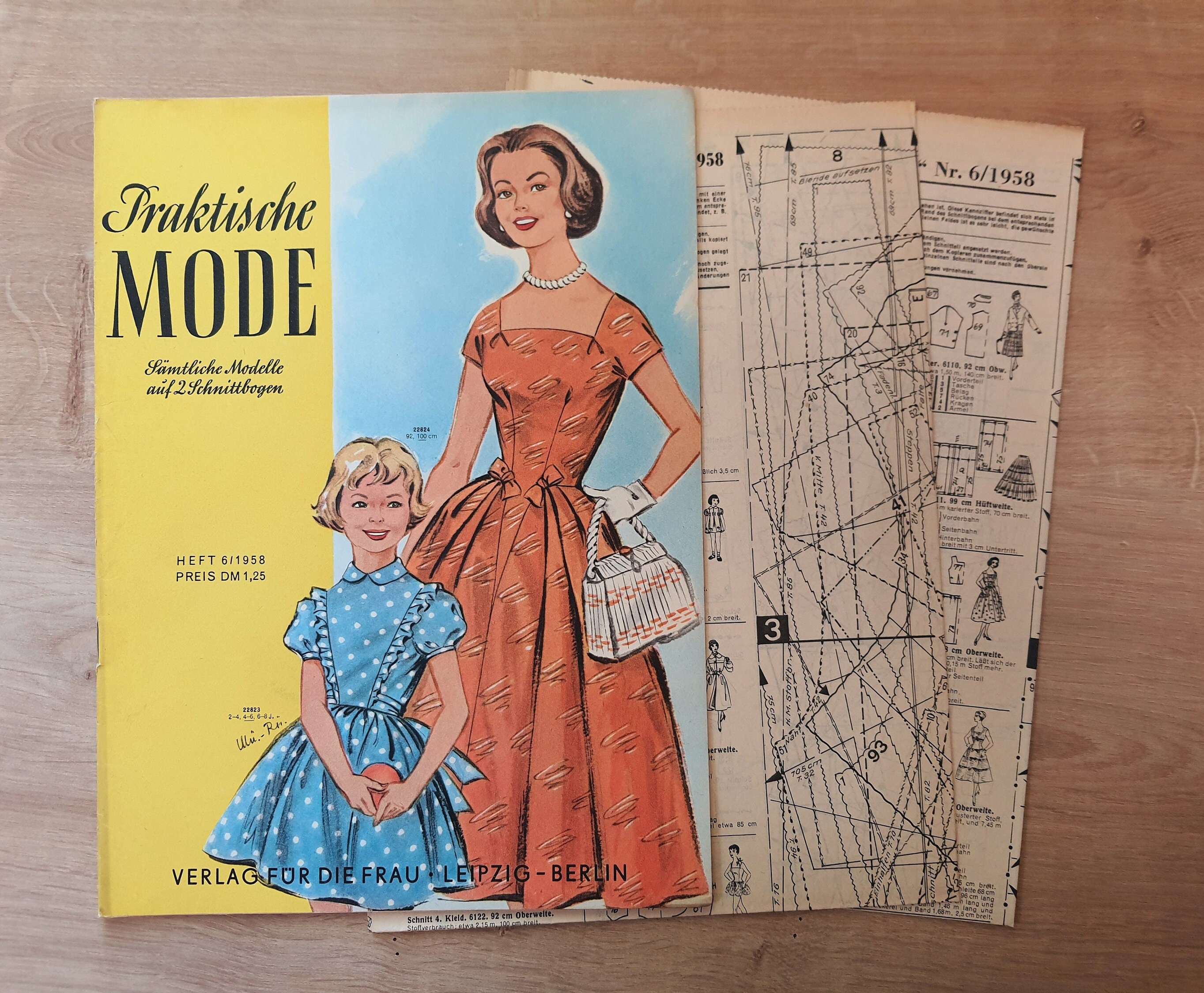 6/1958 Praktische Mode, Vintage Fashion Magazine 1950s, Vintage Sewing Patterns, 1950s German Old Fashion Magazine - Etsy 6/1958 Praktische Mode, Vintage Fashion Magazine 1950s, Vintage Sewing Patterns, 1950s German Old Fashion Magazine - Etsy