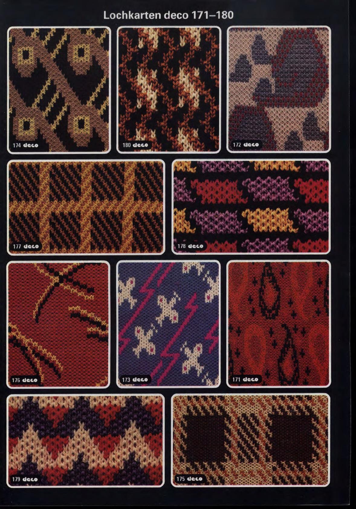 230 PASSAP Knitting Machine Punch Card Patterns Designaknit - Etsy