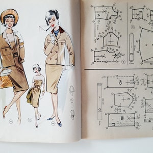 Lutterloh Supplement 90/1963, The Golden Rule Lutterloh System, Lutterloh Patterns, Vintage Fashion Magazine, Book of Draftings image 9