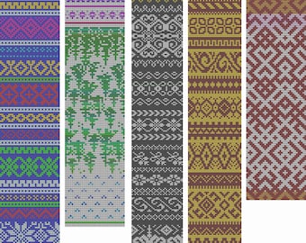 21 x  Jacquard Punch Cards  for Toyota Knitting Machine , Punch card Patterns ,  PDF Download