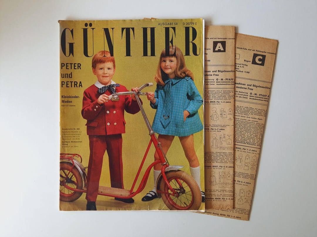 1970s G nther Peter And Petra Vintage Toddler Sewing Patterns 1970s-g-nther-peter-and-petra-vintage-toddler-sewing-patterns