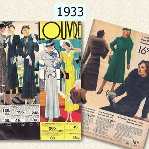1933 Vintage Fashion Commercial Catalog , ebook PDF Download, 111 Pages