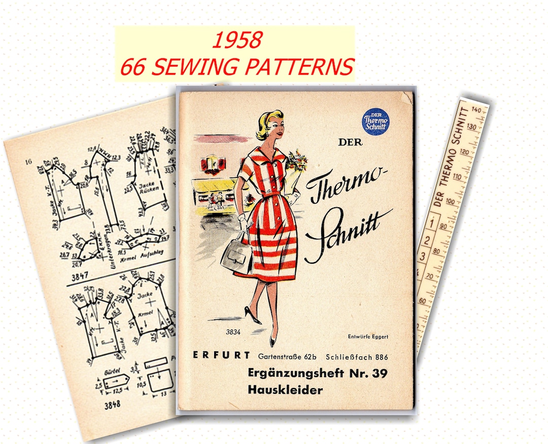 All Size Pattern 1950s Sewing Patterns: 66 All Sizes, Pattern Drafting System (PDF) - Etsy