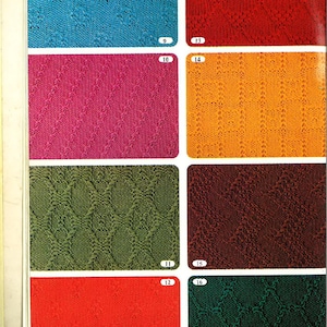 408 Patterns for 12 stitch Knitting Machine, Brother Cassette Knitting Patterns, Punchcard Patterns , ebook PDF Download, 311 pages