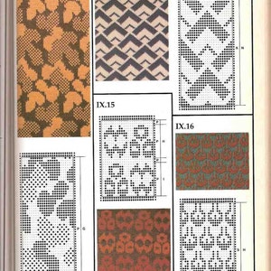 Machine Knitting Patterns , Machine Knitting Book, Punchcard Patterns , ebook PDF Download, 79 pages