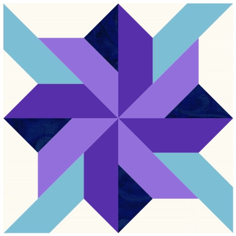 Digital Quilt Block Pattern, 3d Quilt Pattern Pdf, Paper Pieced Quilt