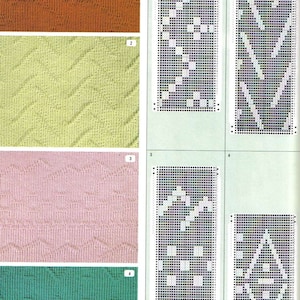 Pattern Library For Punch Card Knitters, Machine Knitting Book, Punchcard Patterns , ebook PDF Download, 266 pages