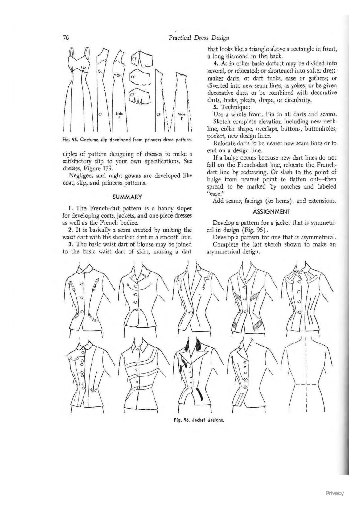 Vintage Sewing Patterns Drafting Book: 1940s Fashion Designs (PDF ...