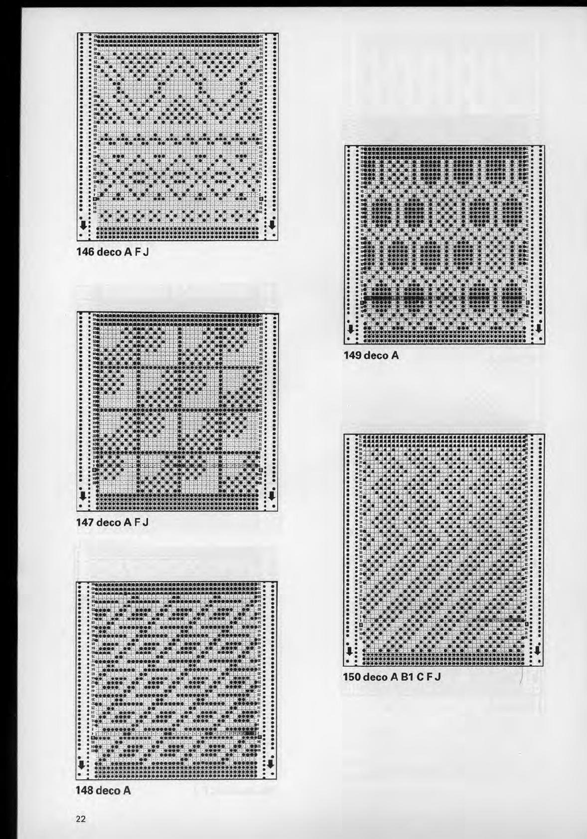 230 PASSAP Knitting Machine Punch Card Patterns Designaknit - Etsy
