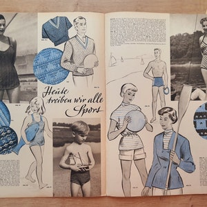 4/1953 Praktische Mode, Vintage Fashion Magazine 1950s, Vintage Sewing Patterns, 1950s German Old Fashion Magazine Bild 8