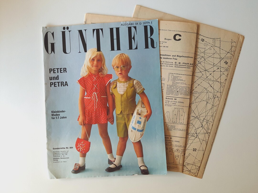 1970s G nther Peter And Petra Vintage Toddler Sewing Patterns 1970s-g-nther-peter-and-petra-vintage-toddler-sewing-patterns
