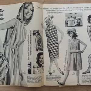 5/1963 Burda Moden , Burda 1960s, Vintage Sewing Patterns, Vintage Burda Fashion, 1960s Sewing Magazine, Fashion Magazine image 8