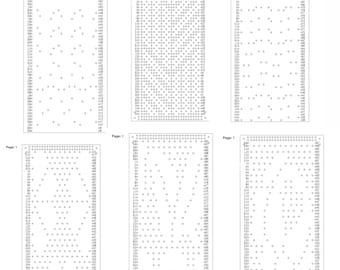 Zerone carte perforée à tricoter Machine à tricoter Flower Punch Card