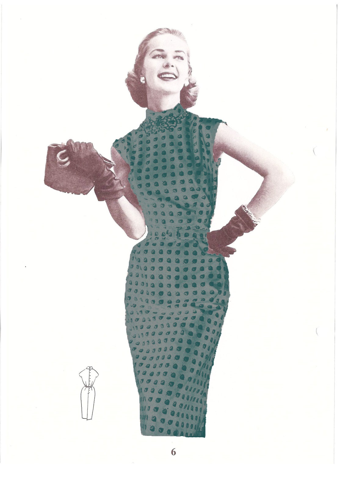 All Size Pattern 1950s Dress Sewing Pattern: All Sizes, Pattern Drafting (PDF) - Etsy