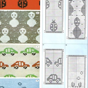 Pattern Library For Punch Card Knitters, Machine Knitting Book, Punchcard Patterns , ebook PDF Download, 267 pages