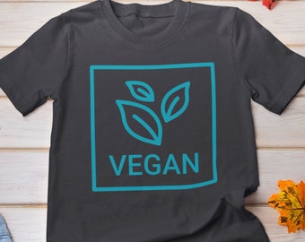 Vegan Shirt, Plant-Based Tee, Vegan Tee, Vegan T-Shirt, Gifts for Vegan, Blue Vegan T Shirt, Veganism Shirt