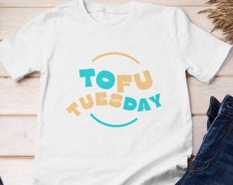 Tofu Shirt, Tofu T Shirt, Tofu Tees, I love Tofu Shirt, Vegan T-Shirts, Plant-Based Tee