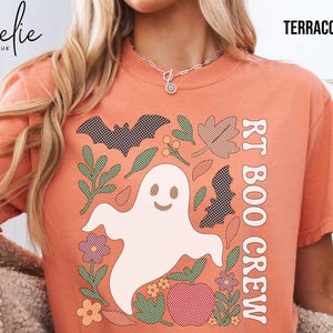 RT Halloween Shirt, Respiratory Therapy Boo Crew Shirt, Comfort Colors Respiratory Therapist T-Shirt,  RT Spooky Season Matching Team Shirt