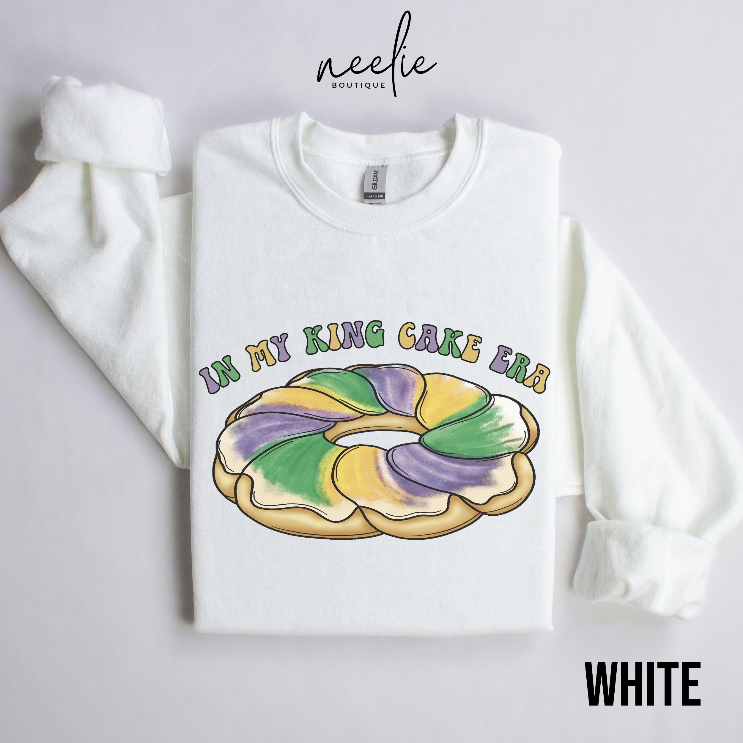 Mardi Gras Treat Yo’ Self King Cake Dad Hat main image 1