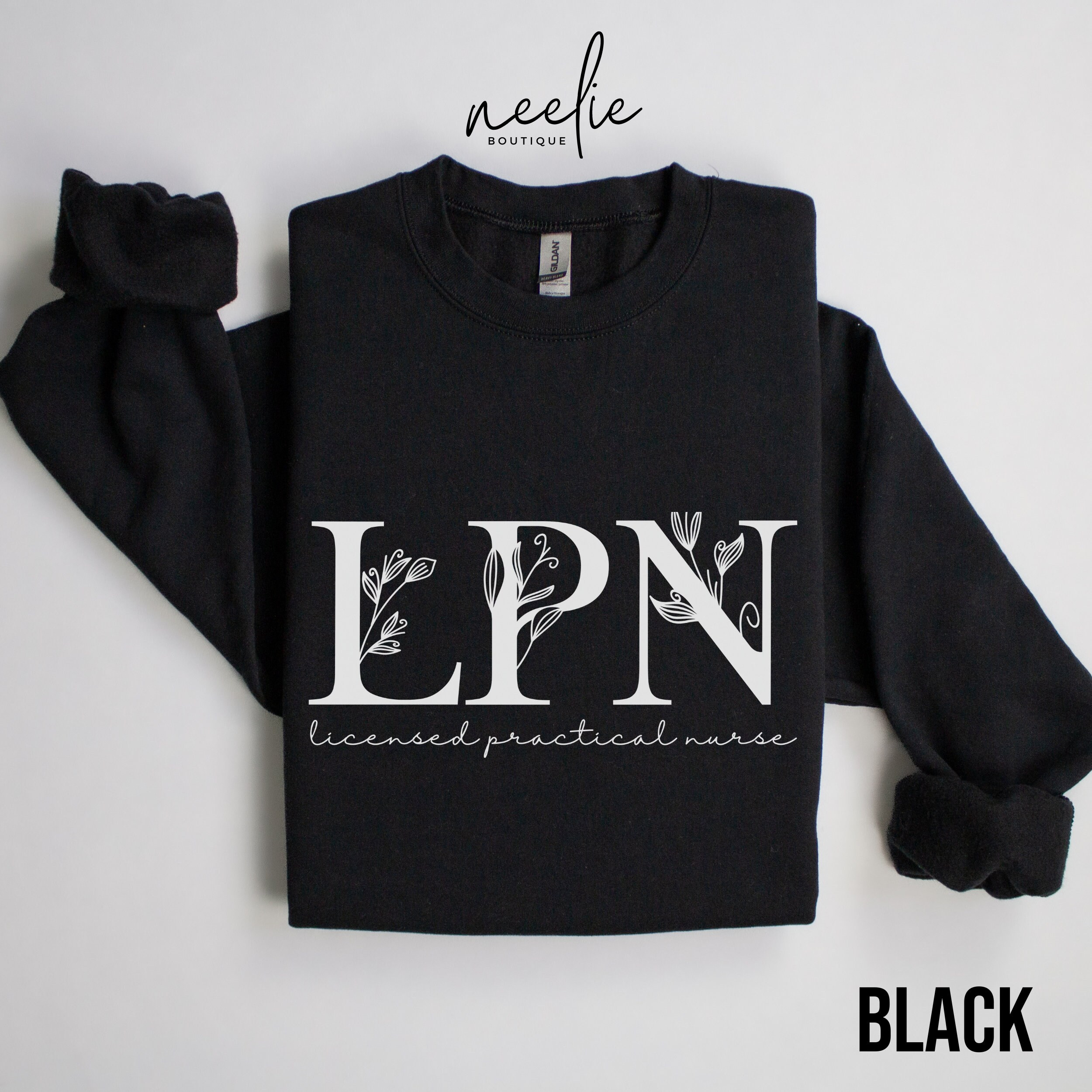 Custom RN Sweatshirt - Personalized Nurse Uniform