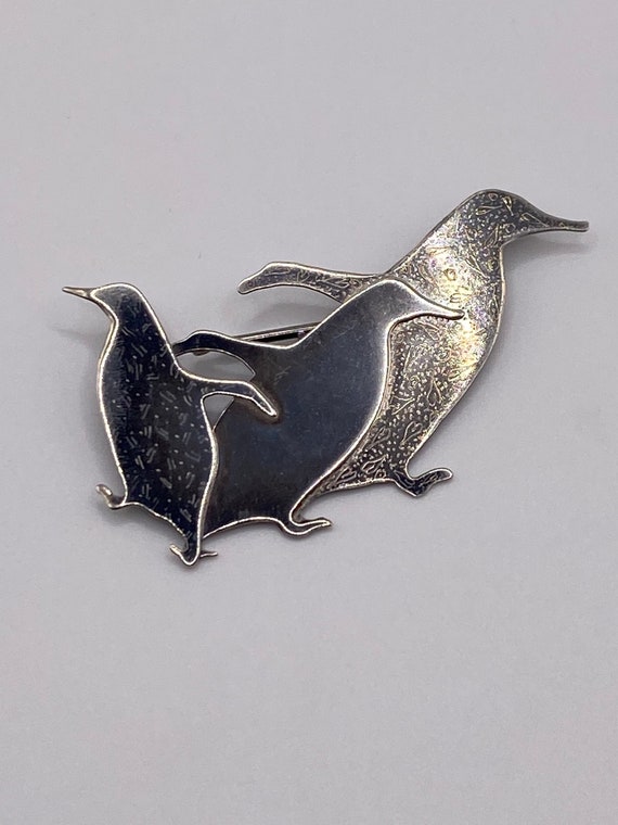 Penguin Brooch/Pin 925 Sterling Silver 1992 Irinir
