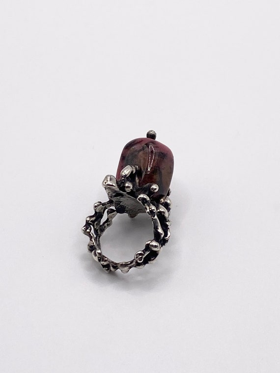 One of a kind Rhodochrosite ring - image 4