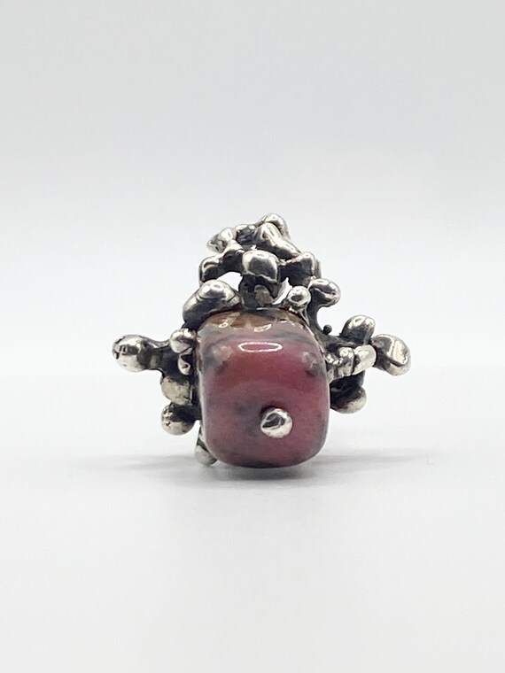 One of a kind Rhodochrosite ring - image 3