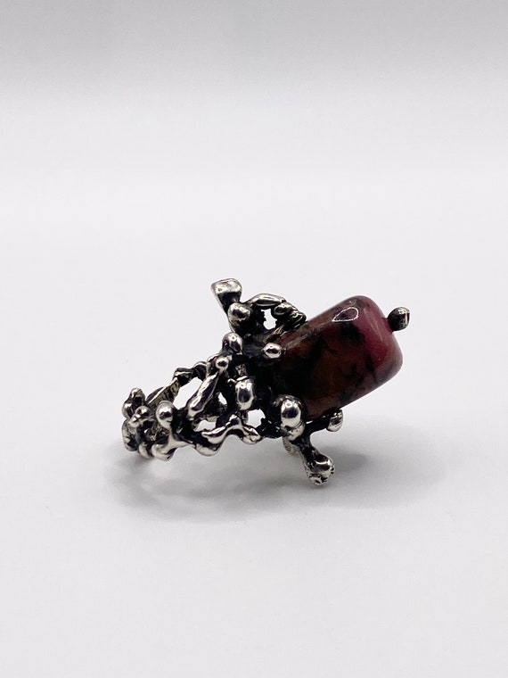 One of a kind Rhodochrosite ring - image 5