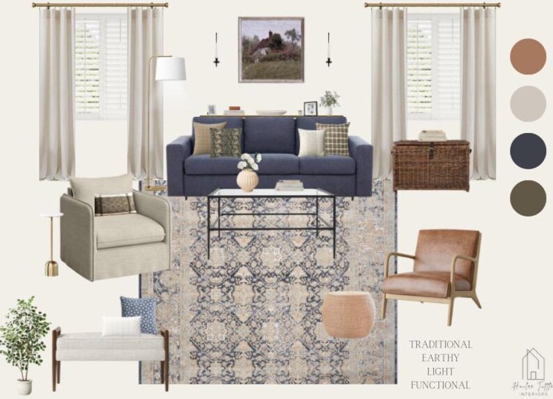 Premium Interior Design Package For Bedroom, Living Room, Office, or Other Larger Space image 6