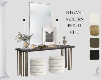Custom Interior Design Package For Entryways, Office Nooks, & Other Smaller Spaces.