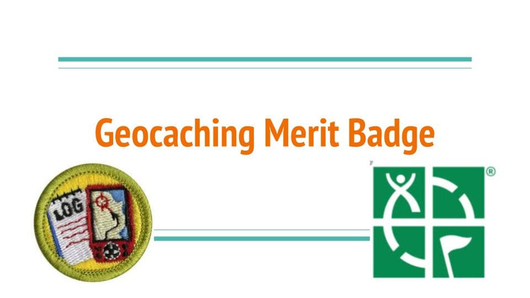 Scouts BSA Geocaching Merit Badge Slides Etsy