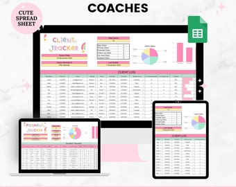 Client & Payment Tracker Google Sheet Template, Client Management Spreadsheet, Lead Tracker, Business Spreadsheet Tracker, Business Planner