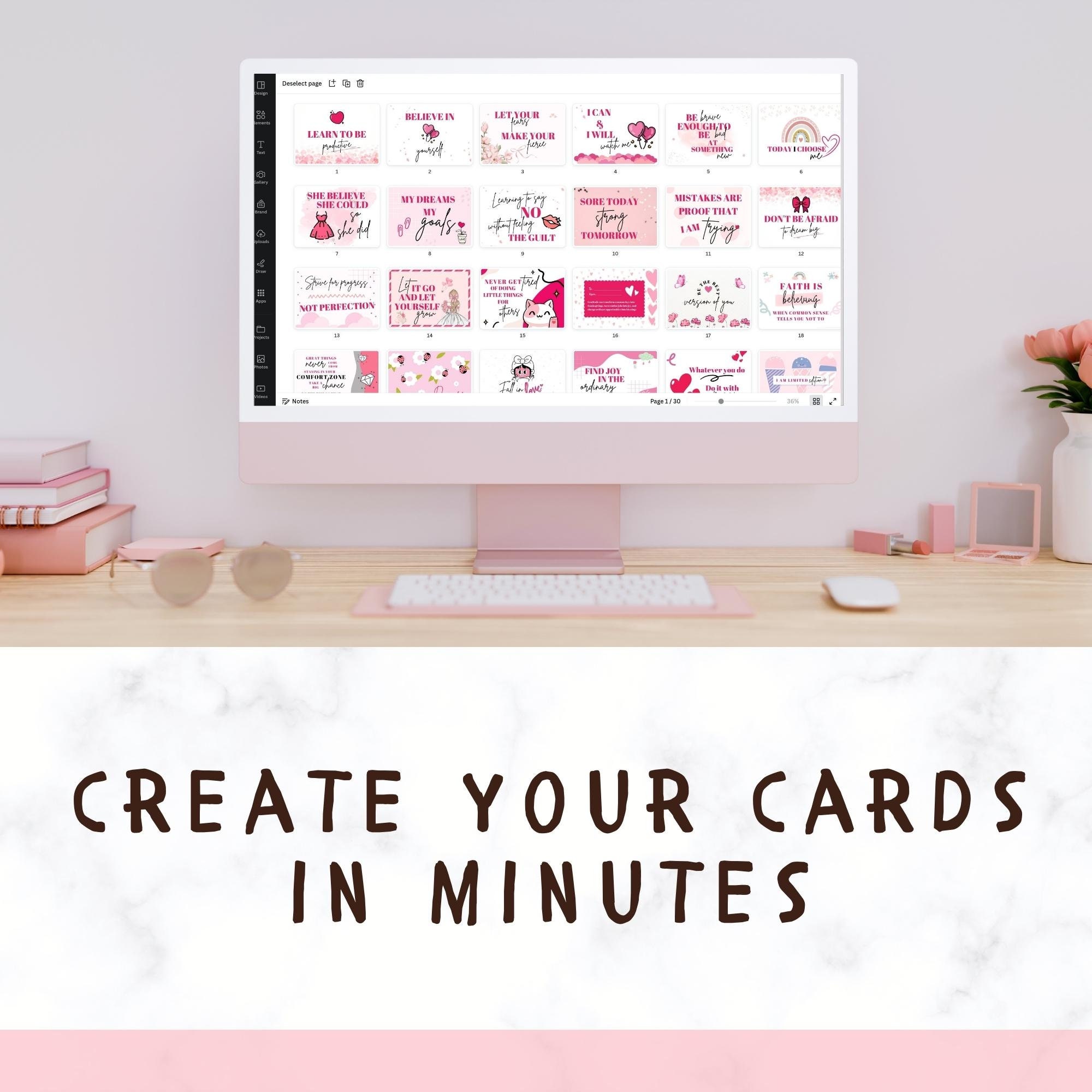 Self Care Affirmation Cards for Coaches & Clients | Editable ...