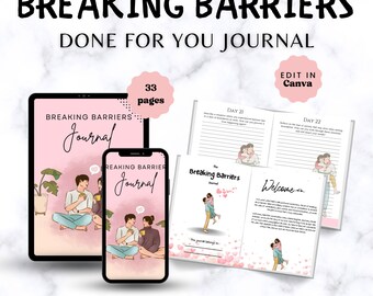 Done For You Relationship Coaching Journal Canva Template | Relationship Coaching Tools | Boundary Setting Workbook  | Love Coaches | PLR