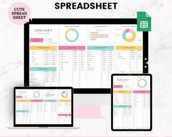 Budget Planner Google Sheet Monatliches Budget Kalkulationstabelle, Gehaltsscheck Budget Tracker, Persönlicher Finanzplaner, Zweiwöchentliches Budget, Expense Tracker