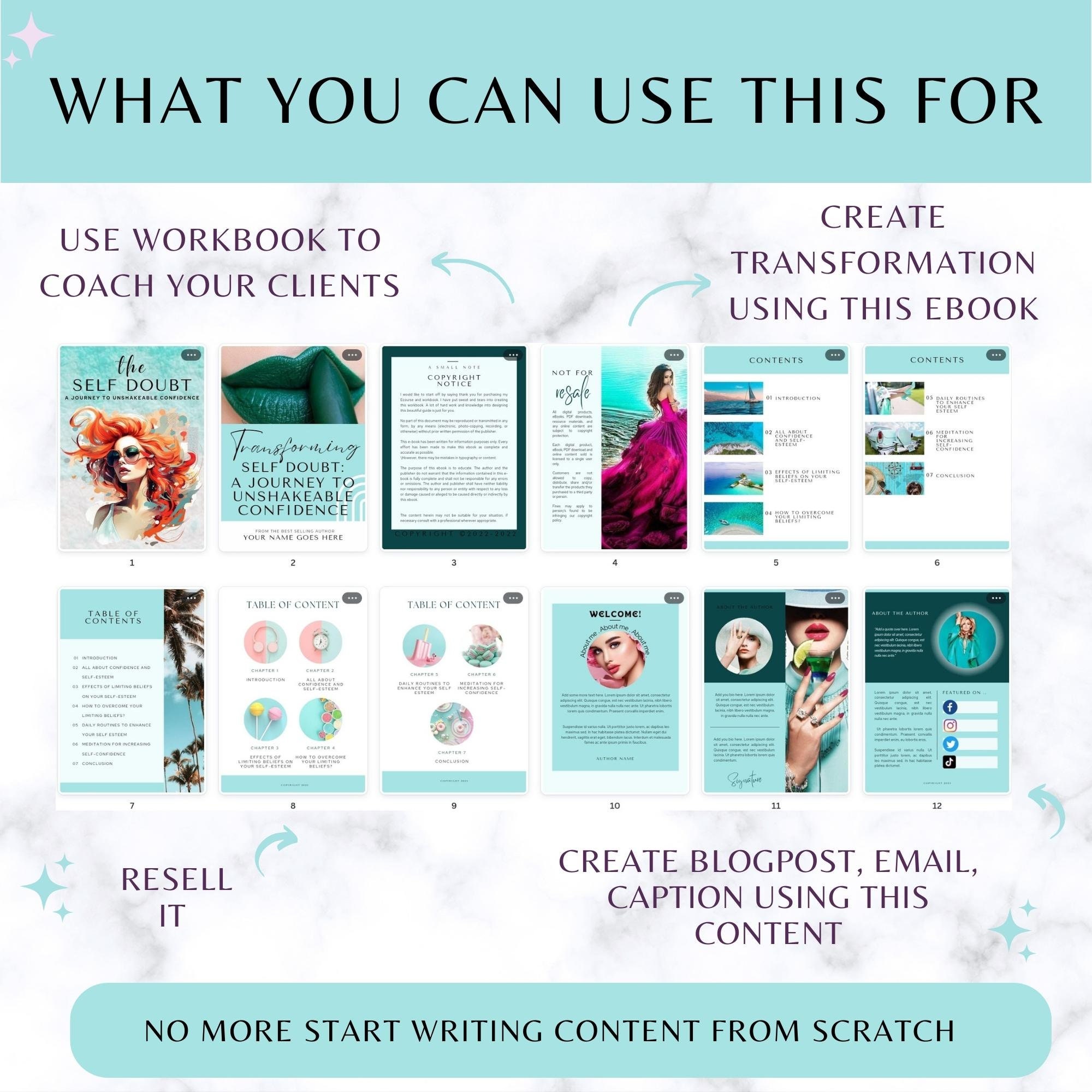 Done for You Transforming Self Doubt Ebook | PLR Guide for Confidence ...