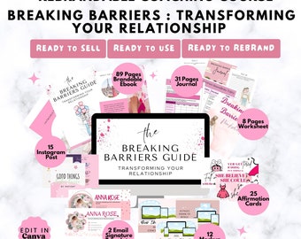 Done For You Relationship Coaching Program | Brandable Workbook | Coaching Program for Life Coach Boundaries | Mindset Coach, Business Coach