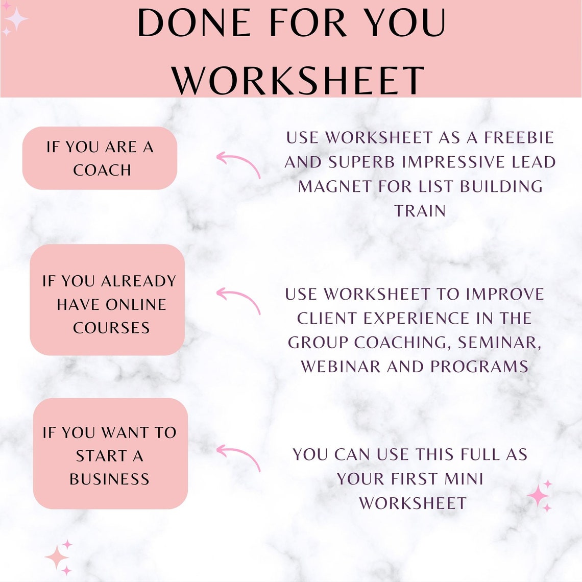 Done for You | Breaking Barriers Worksheet | Lead Magnet for Life ...