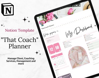 Notion Template Ultimate Coaching Dashboard | Coaching Business Tool | Notion Coach | Online Course Template | Coaching Tools | Life Coach