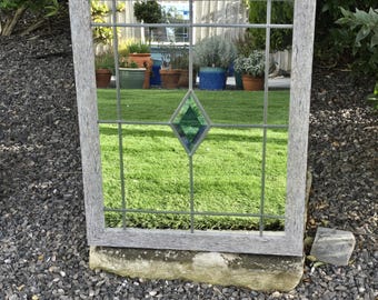 Handcrafted Garden Mirror: Weatherproof Outdoor Decor