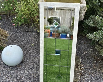 Handcrafted Garden Mirror, Weather-Resistant Outdoor Decor