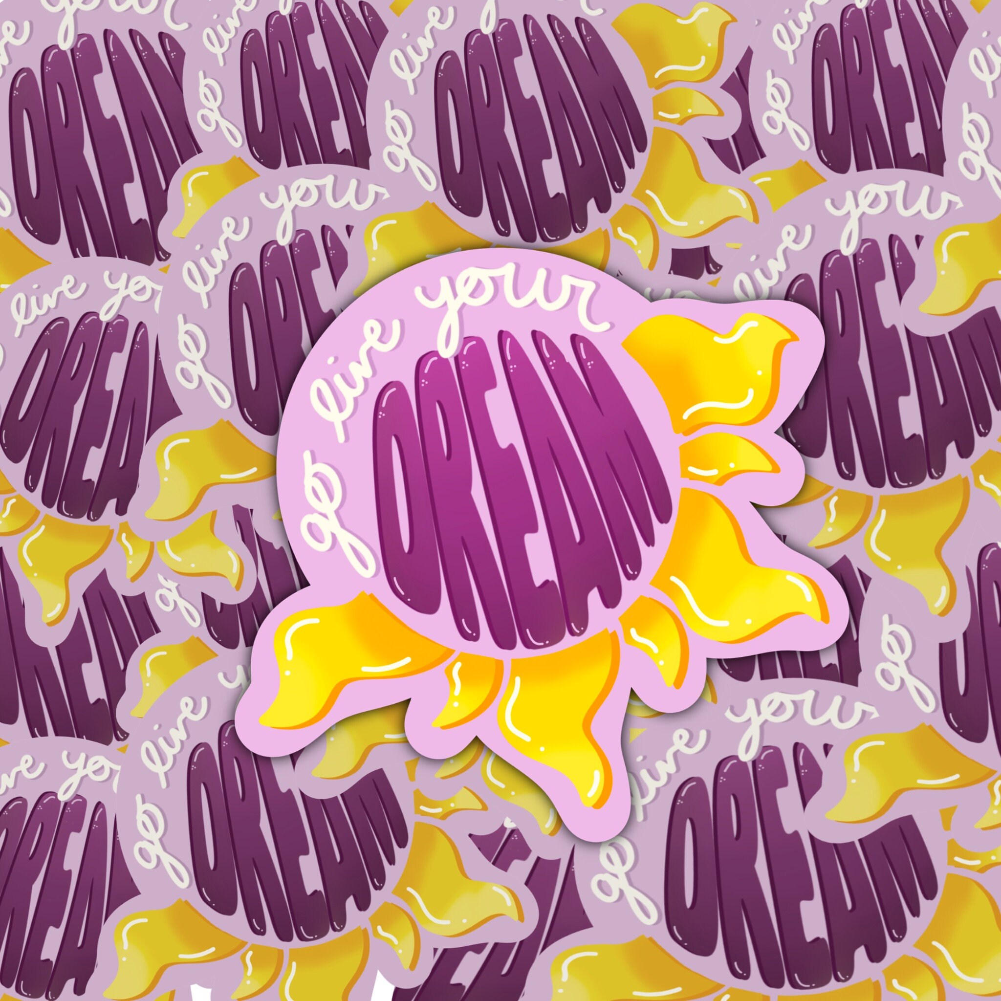 Go Live Your Dream Rapunzel Inspired Sticker - Waterproof - Vinyl Sticker