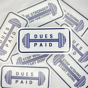 Weight Lifting Inspiration Sticker - Waterproof - Vinyl Sticker
