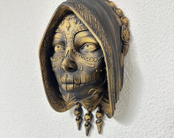 Santa Catrina Wall Art and Decoration  / La Catrina / Mexican Style - realistic gothic dark soul